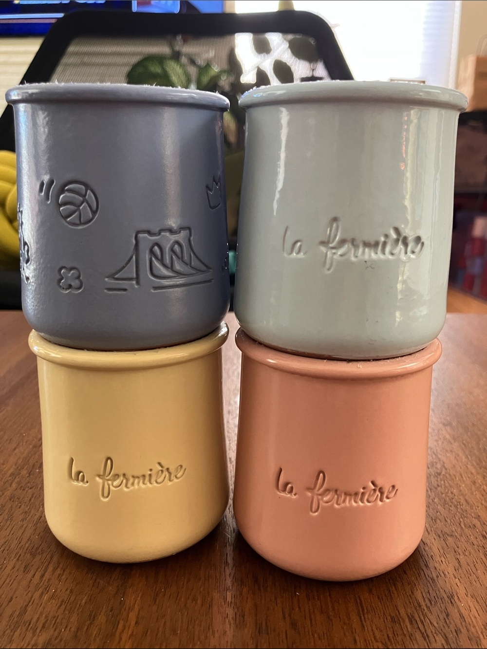 La Fermière Limited Edition yogurt pots- including Alex Alpert design